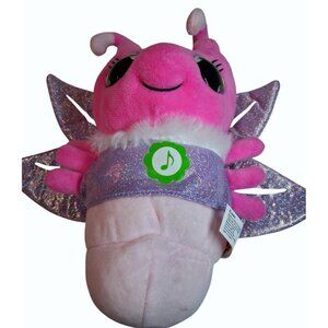 Pink Musical Plush Firefly With Glitter Wings & Light-Up Body